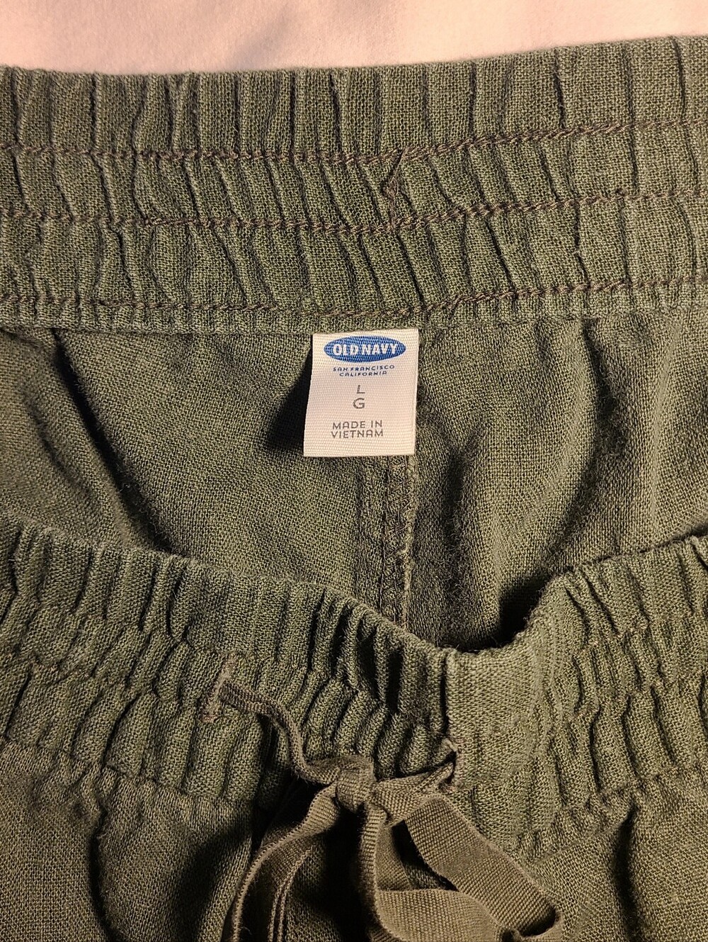 Old Navy Olive Drawstring Waist Casual Pants